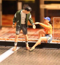 Load image into Gallery viewer, 1:64 Painted Figure Mini Model Miniature Diorama Sand Street Boy Man Girl Lady Collection
