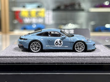 Load image into Gallery viewer, 1:64 DPM Blue 911 992 ST #63 Sports Model Diecast Resin Car New Collection

