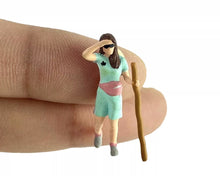 Load image into Gallery viewer, 1:64 Painted Figure Model Miniature Resin Diorama Sand Camping Outdoor Hiking
