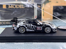 Load image into Gallery viewer, EM 1:64 Black White Dragon 911 GT3 RS Sports Model Diecast Metal Car New Collection
