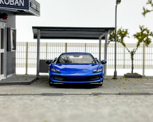Load image into Gallery viewer, BBR 1:64 Blue 296 GTB Hard Top Racing Sports Model Diecast Metal Car New Collection
