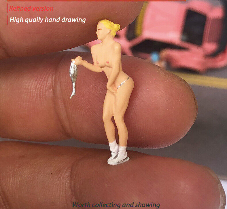 1:64 Painted Figure Mini Model Miniature Resin Diorama Sand Sexy Lady Hot Girl S