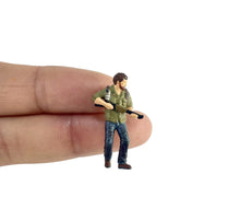 Load image into Gallery viewer, 1:64 Painted Figure Mini Model Miniature Resin Diorama Shotting Killer Man Lady
