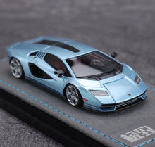 Load image into Gallery viewer, EC 1:64 Ice Blue Countach LPI800-4 Racing Sports Model Diecast Resin Car New Collection
