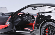 Load image into Gallery viewer, AUTOart 1:18 Black CORVETTE C7 ZR1 Racing Sports Model Diecast Metal Car
