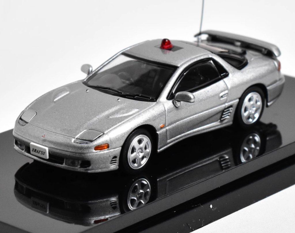 Hobby Japan 1:64 Silver GTO Police Sports Model Diecast Metal Car BN