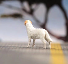 Load image into Gallery viewer, 1:64 Painted Figure Model Miniature Resin Diorama Sand Man In Black Suit Dog Toy Collection
