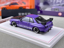 Load image into Gallery viewer, FH 1:64 Purple Skyline GTR R32 Top Secret Sports Model Diecast Metal Car New Collection
