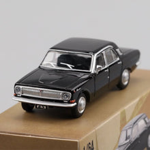 Load image into Gallery viewer, Perka 1:64 Black GAZ Volga M24 Sedan Classic Model Diecast Metal Car New Collection
