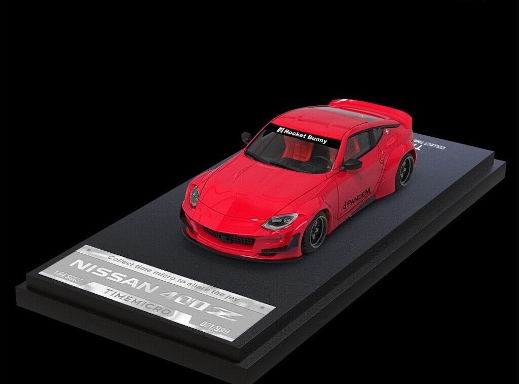 TM 1:64 JDM 400Z Lady Figure Racing Sports Model Diecast Metal Car New Collection