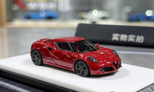 Load image into Gallery viewer, 1:64 CL Red Black Rims Romeo 4C Coupe Sports Model Diecast Resin Car New Collection
