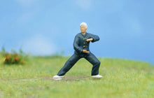 Load image into Gallery viewer, 1:64 Painted Figure Model Miniature Resin Diorama Sand Tai Chi Sport Exercise
