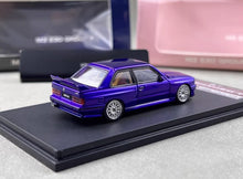 Load image into Gallery viewer, Mortal 1:64 Purple E30 M3 Coupe Sports Model Diecast Metal Car New Collection
