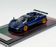 Load image into Gallery viewer, U2 1:64 Blue Carbon Zonda Tricolore Racing Sports Model Diecast Resin Car New Collection
