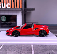 Load image into Gallery viewer, TPC 1:64 Red 488 Pista Convertible Racing Sports Model Diecast Metal Car New Collection

