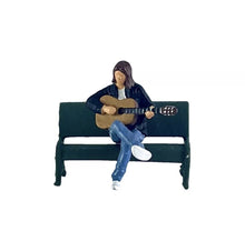 Load image into Gallery viewer, 1:64 Painted Figure Mini Model Miniature Resin Diorama Set Couple Lady GuitarMan
