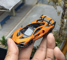 Load image into Gallery viewer, CM 1:64 Orange Senna GTR Racing Sports Model Diecast Metal Car New Collection
