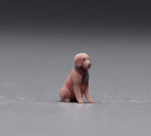 Load image into Gallery viewer, 1:64 Painted Figure Model Miniature Resin Sand Golden Retriever Pet Dog Sitting
