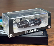 Load image into Gallery viewer, CM 1:64 Matt Black 488 LBWK Racing Sports Model Diecast Metal Car New Collection
