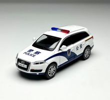 Load image into Gallery viewer, Masdi 1:64 White Police Q7 FSI Quattro SUV Sports Model Diecast Metal Car New Collection
