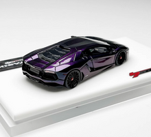 Load image into Gallery viewer, Tardis 1:64 Purple LP700-4 Racing Sports Model Diecast Resin Car New Collection
