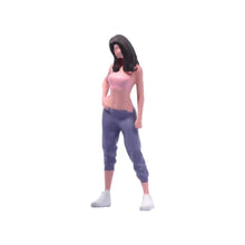 Load image into Gallery viewer, 1:64 Painted Figure Model Miniature Resin Diorama Sand Standing Posture Girl Toy

