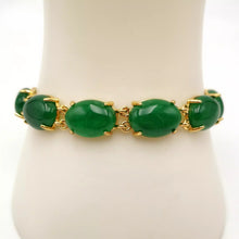 Load image into Gallery viewer, Nature Jade Beaded Bracelet Jewelry Blessing Lucky Fortune Gift For Her Green r
