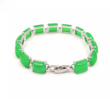 Load image into Gallery viewer, Nature Jade Beaded Bracelet Jewelry Blessing Lucky Fortune Gift For Her Green C
