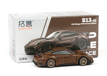 Load image into Gallery viewer, Poprace 1:64 Brown Carbon 992 Stinger GTR Sports Model Diecast Metal Car New Collection
