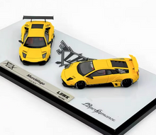 Load image into Gallery viewer, 404Error 1:64 Yellow Murcielago LP640 LBWK Model Diecast Resin Car Set New Collection
