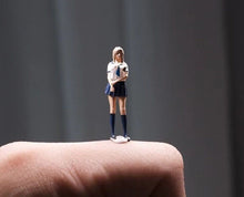 Load image into Gallery viewer, 1:64 Painted Figure Mini Model Miniature Resin Diorama School Uniform JK Girl
