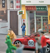 Load image into Gallery viewer, 1:64 Painted Figure Mini Model Miniature Car Scenes Resin Toy Photographer Girl
