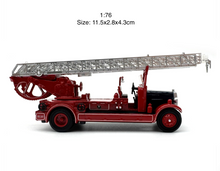 Load image into Gallery viewer, 1:76 Red TLM Leyland Fire Engine Truck Classic Model Diecast Metal Car New Collection
