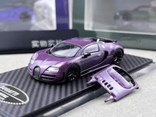 Load image into Gallery viewer, Mortal 1:64 Purple Carbon Veyron SS Sports Model Diecast Metal Car New Collection
