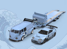 Load image into Gallery viewer, TM 1:64 KANAGAWA VW T1 GR86 A80 Supra Trailer Sports Model Diecast Metal Car
