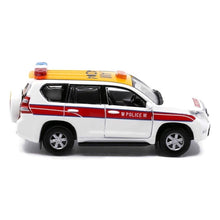 Load image into Gallery viewer, TINY 1:64 White Hongkong Police Toyota Prado 2013 SUV Off Road Model Toy Metal Car
