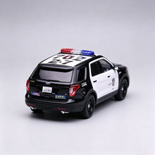 Load image into Gallery viewer, 596 1:64 2013 Black Explorer LAPD Police SUV Sport Model Diecast Metal Car New Collection
