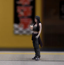 Load image into Gallery viewer, 1:64 Painted Figure Model Miniature Resin Girl Sporty Lady Woman Trendy Cool
