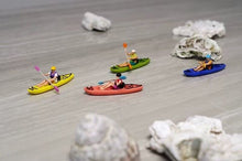 Load image into Gallery viewer, 1:64 Painted Figure Model Miniature Resin Diorama Sand Kayak Kayaker Canoeman
