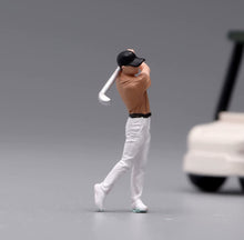 Load image into Gallery viewer, 1:64 Painted Figure Model Miniature Resin Diorama Swing A Golf Club Man Scene
