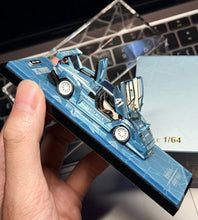 Load image into Gallery viewer, Topart 1:64 Ice Blue Countach LP500 #41 Sport Open Model Diecast Metal Car New Collection
