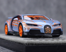 Load image into Gallery viewer, HH 1:64 Blue Orange Chiron Super Sports 300+ Model Diecast Resin Car BN
