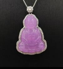 Load image into Gallery viewer, Nature Jade Guanyin Pendant Necklace Gift Jewelry charm Blessing Luck Jewelry d
