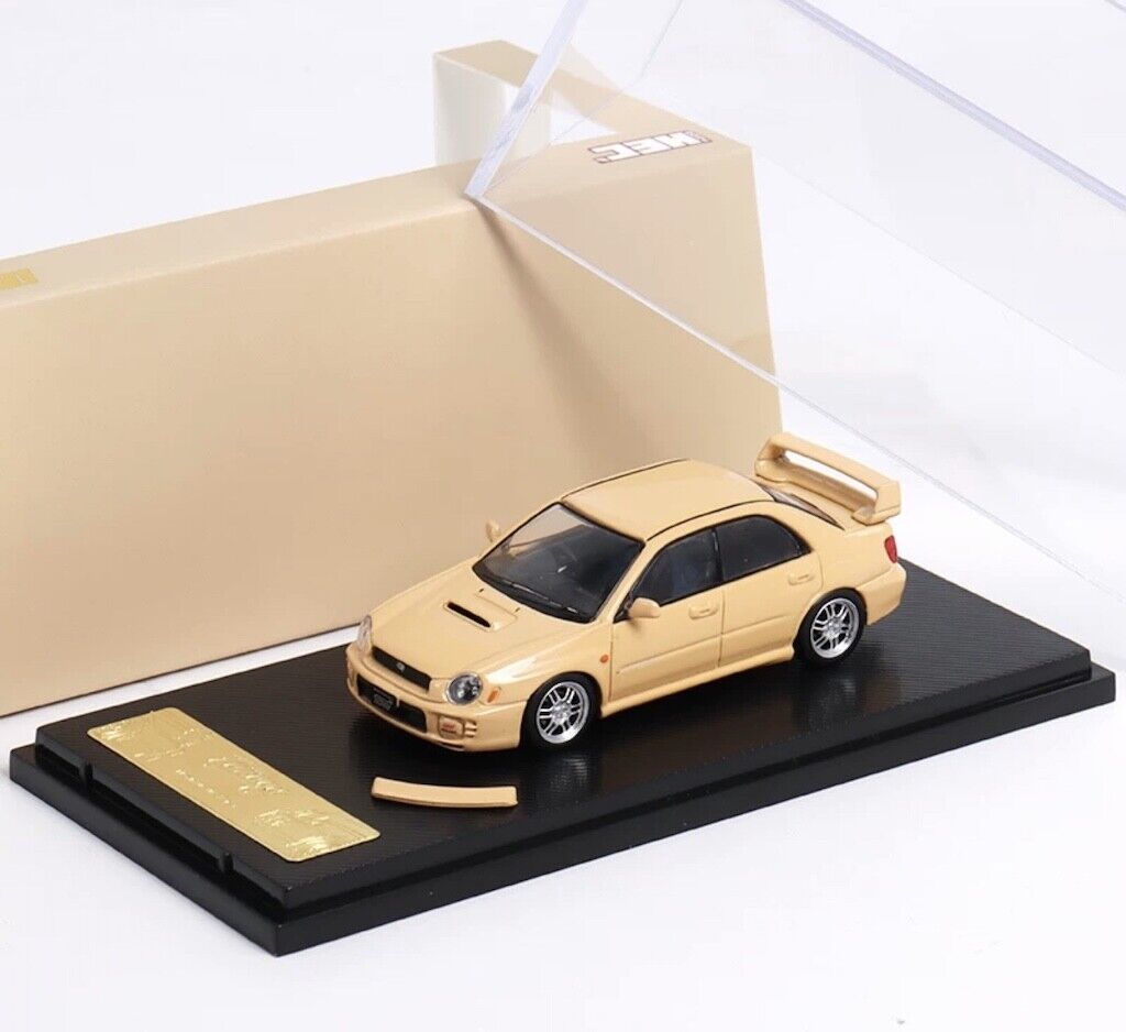 1:64 Furuya HEC Yellow Impreza WRX STI VII 7 Sports Model Diecast Metal Car