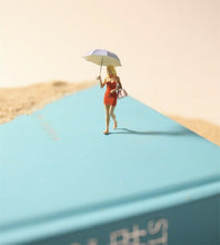 Load image into Gallery viewer, 1:64 Painted Figure Model Miniature Resin Diorama Sand Toy Beach Pool Sunbath
