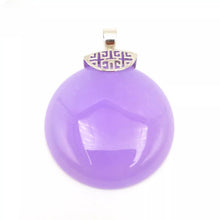 Load image into Gallery viewer, Nature Jade Peace Round Pendant Necklace Gift Jewelry charm Blessing Lucky new d
