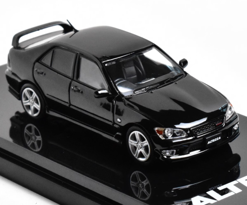 Hobby Japan 1:64 Black Altezza RS200 Spoiler Sport Model Diecast Metal Car New Collection