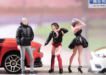 Load image into Gallery viewer, 1:64 Painted Figure Model Miniature Resin Diorama Sand Fashion Street Boy Girl
