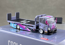 Load image into Gallery viewer, CC 1:64 Purple DTM H300 Tow Flatbed Trailer Truck Model Diecast Metal Car New Collection
