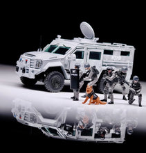 Load image into Gallery viewer, MVA 1:64 Gray Bearcat G3 AFV Armored Vehicle Police Figures Model ABS Car New Collection
